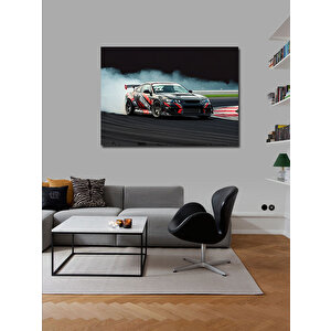 Kanvas Tablo Pistte Drift Arabası 70x100 cm