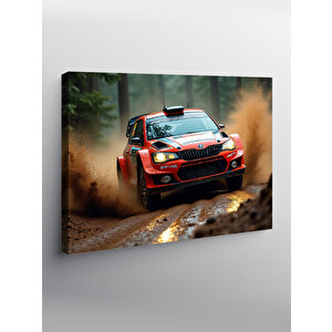 Kanvas Tablo Ralli Yarış Arabası 70x100 cm