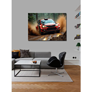 Kanvas Tablo Ralli Yarış Arabası 70x100 cm