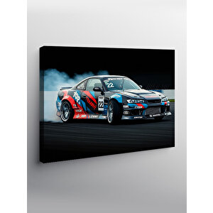 Kanvas Tablo Yarış Arabası Pistte 50x70 cm
