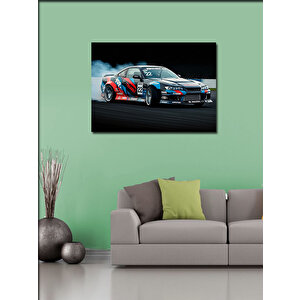 Kanvas Tablo Yarış Arabası Pistte 50x70 cm
