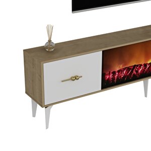 Si̇nta 180 Cm Şömi̇neli̇ (b) Tv Üni̇tesi̇ Takimi Safir-beyaz