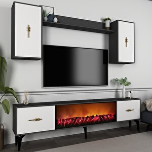 Si̇nta 180 Cm Şömi̇neli̇  (b) Tv Üni̇tesi̇ Takimi Antrasit-beyaz Antrasit Beyaz