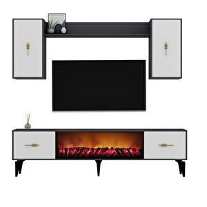Si̇nta 180 Cm Şömi̇neli̇  (b) Tv Üni̇tesi̇ Takimi Antrasit-beyaz