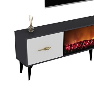 Si̇nta 180 Cm Şömi̇neli̇  (b) Tv Üni̇tesi̇ Takimi Antrasit-beyaz