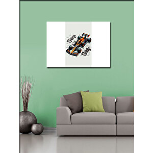 Kanvas Tablo F1 Yarış Arabası 50x70 cm