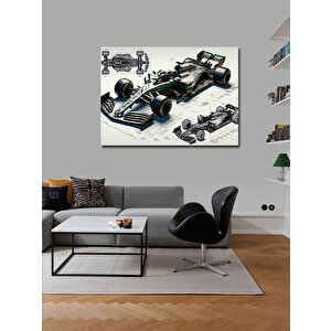 Kanvas Tablo Formula 1 Araba Tasarımı 50x70 cm