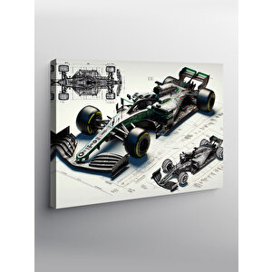 Kanvas Tablo Formula 1 Araba Tasarımı 100x140 cm