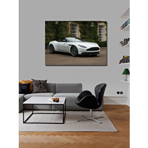 Kanvas Tablo Beyaz Spor Araba Modeli 100x140 cm