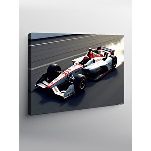 Kanvas Tablo Pistte Formula 1 Arabası 50x70 cm