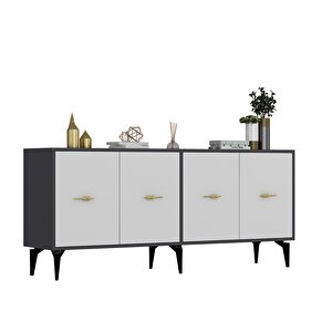 Sinta 180 Cm Konsol (kx180) Antrasit-beyaz