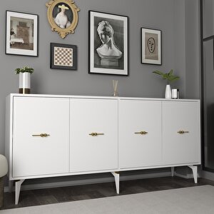 Sinta 180 Cm Konsol (kx180) Beyaz-beyaz Beyaz - Beyaz