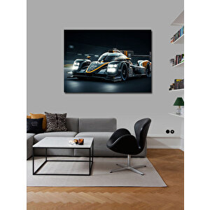 Kanvas Tablo Yarış Arabası Pist Aksiyonu 70x100 cm