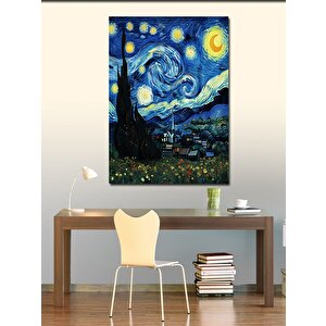 Kanvas Tablo Yıldızlı Gece Tablosu 70x100 cm