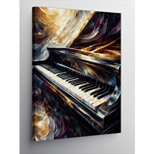Kanvas Tablo Müzik Ve Piyano 70x100 cm