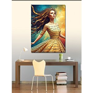 Kanvas Tablo Müzikal Elbise 70x100 cm