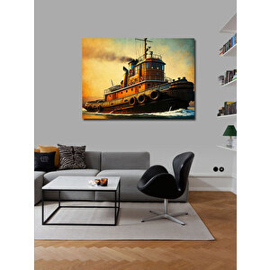 Kanvas Tablo Çekici Gemi 50x70 cm