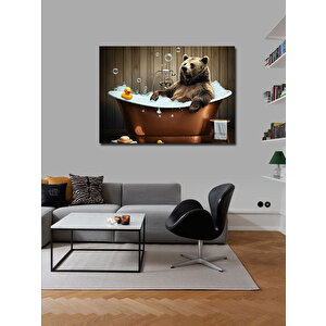 Kanvas Tablo Küvette Ayı 100x140 cm