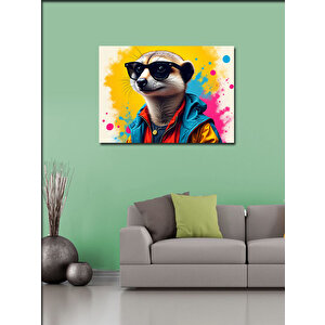 Kanvas Tablo Tarz Sahibi Hayvan 50x70 cm