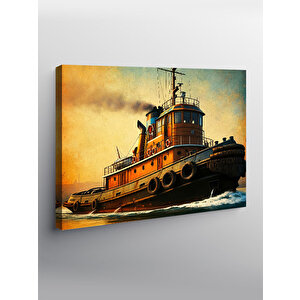 Kanvas Tablo Çekici Gemi 100x140 cm