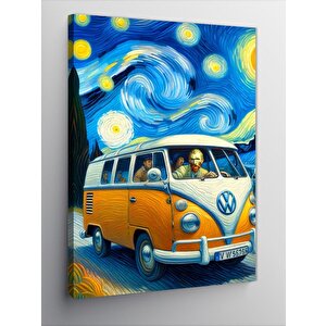 Kanvas Tablo Yıldızlı Gece Ve Vosvos 70x100 cm