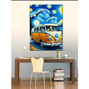 Kanvas Tablo Yıldızlı Gece Ve Vosvos 70x100 cm