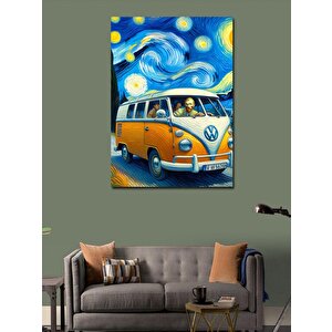 Kanvas Tablo Yıldızlı Gece Ve Vosvos 70x100 cm