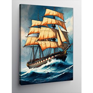 Kanvas Tablo Yelkenli Gemi 100x140 cm