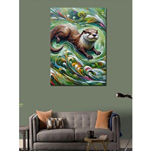 Kanvas Tablo Akışın Efendisi (tembel Hayvan) 70x100 cm