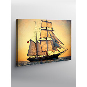 Kanvas Tablo Tarihi Yelkenli Gemi 70x100 cm