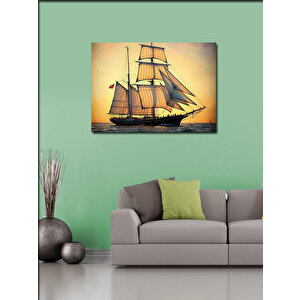 Kanvas Tablo Tarihi Yelkenli Gemi 70x100 cm