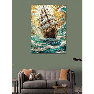 Kanvas Tablo Fırtınadaki Gemi 50x70 cm