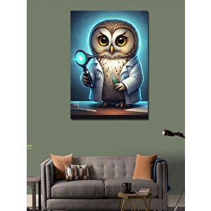Kanvas Tablo Doktor  Baykuş 70x100 cm