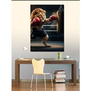 Kanvas Tablo Boksçu Aslan 70x100 cm
