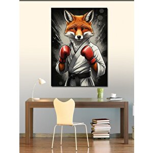 Kanvas Tablo Boksör Tilki 100x140 cm