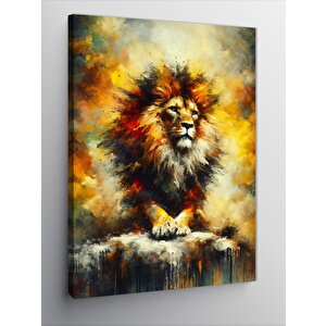 Kanvas Tablo Asil Aslan 100x140 cm