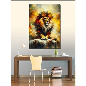 Kanvas Tablo Asil Aslan 100x140 cm