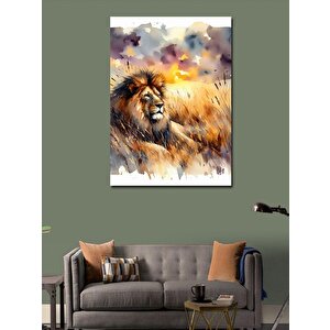 Kanvas Tablo Kükreyen Aslan 70x100 cm