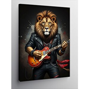 Kanvas Tablo Gitarcı Aslan 50x70 cm