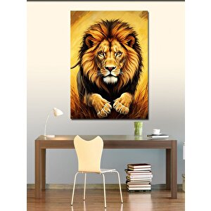 Kanvas Tablo Aslan Portresi 70x100 cm