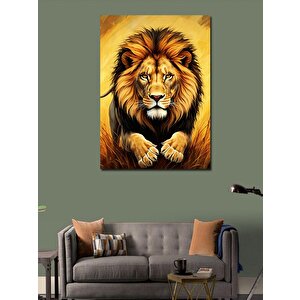 Kanvas Tablo Aslan Portresi 70x100 cm