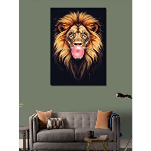 Kanvas Tablo Kükreyen Aslan 50x70 cm