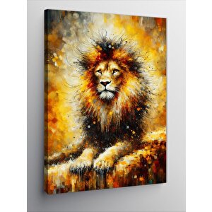 Kanvas Tablo Erkek Aslan 100x140 cm