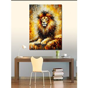 Kanvas Tablo Erkek Aslan 100x140 cm