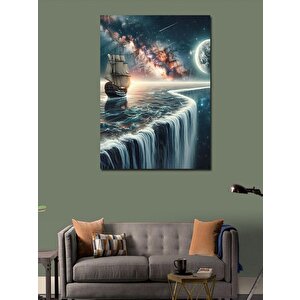 Kanvas Tablo Uzay Ve Gemi 70x100 cm
