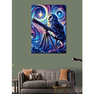 Kanvas Tablo Teleskoplu Baykuş 70x100 cm