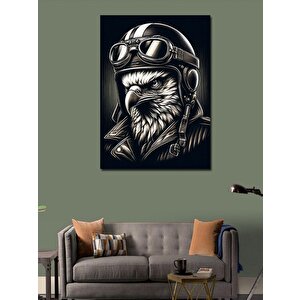 Kanvas Tablo Pilot Baykuş 100x140 cm