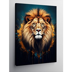 Kanvas Tablo Parlak Aslan 70x100 cm