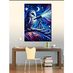 Kanvas Tablo Teleskop Ve Baykuş 100x140 cm