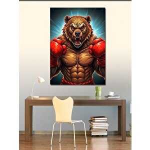 Kanvas Tablo Boksçu Aslan 70x100 cm